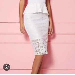 Navy Blue Lace Skirt